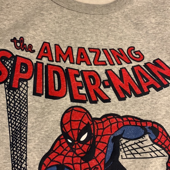 NWT Boys Gap Spider-Man Crew Sweatshirt - size XL (12) - Picture 5 of 11